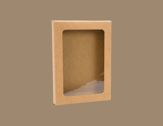 kraft paper boxes with window wholesale