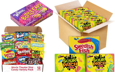 movie theater candy boxes wholesale