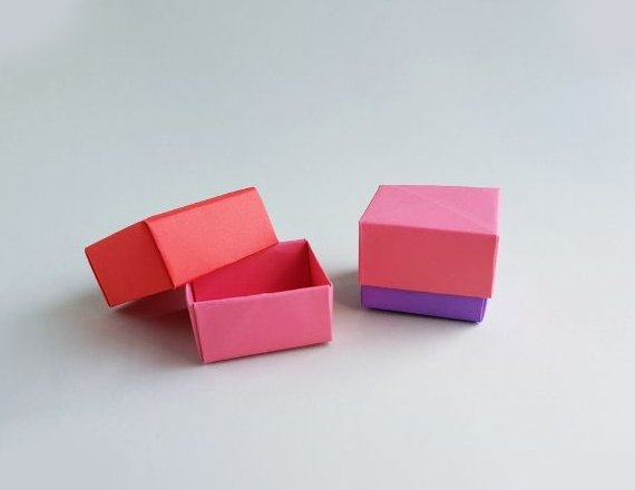 origami boxes with lid