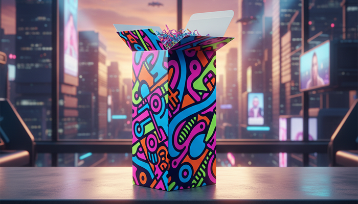 colored mailer packaging boxes