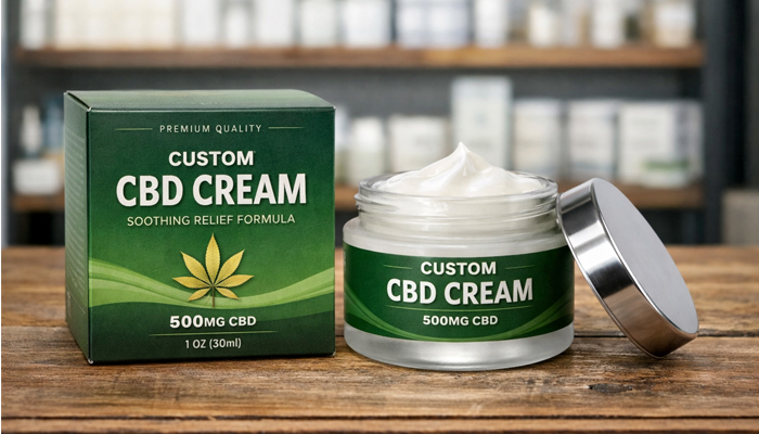 custom cbd cream packaging boxes