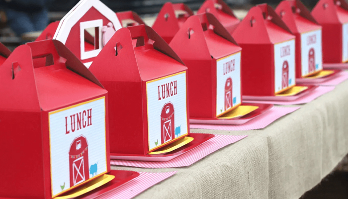bulk red gable boxes