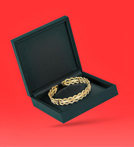 personalized bracelet square box