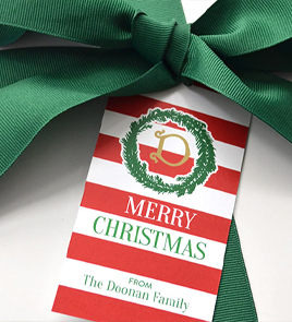 personalized christmas tags