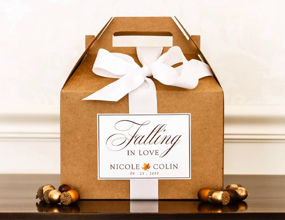 personalized wedding gable boxes