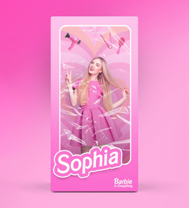 pink color barbie boxes