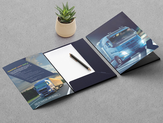 presentation folders with pockets