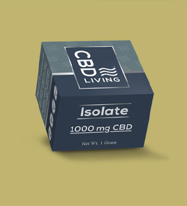 printed cbd isolate box