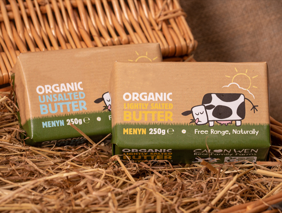 printed butter packaging