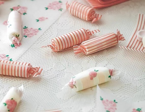 printed candy wrapping paper