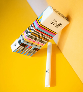 printed cannabis infused cigarette box