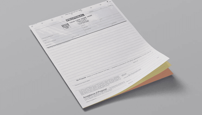 colored carbonless forms