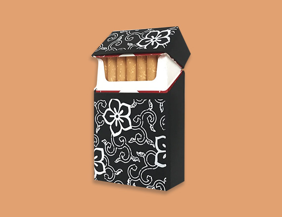 empty cardboard cigarette boxes