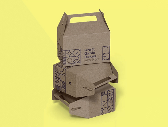 printed Cardboard Gable Boxes