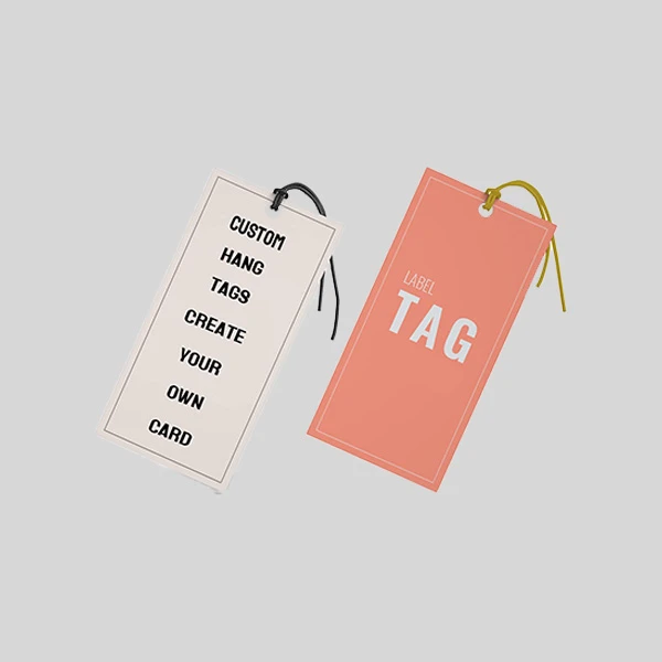 Printed clothing hang tags