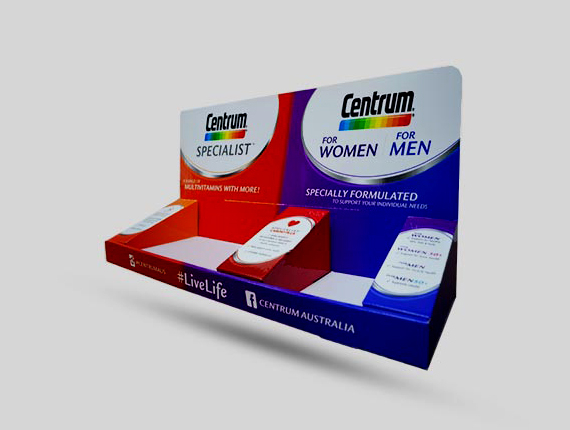 Printed Health Counter Display Boxes