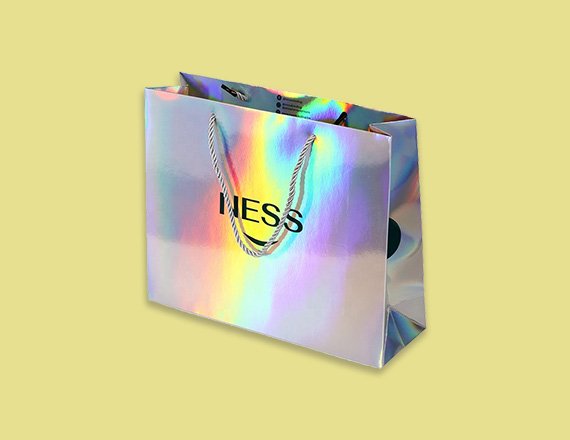 printed holographic bags