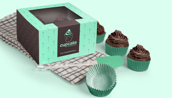 kraft cupcake boxes with window