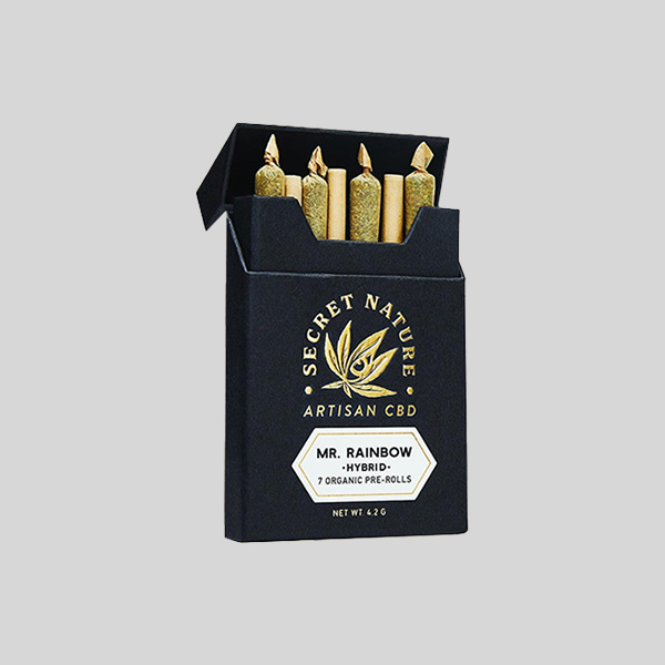 Cigarette Style Tubes - Hollow-Tip Filter, Unbleached Flax Paper, Cream Tip