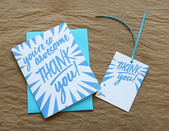 thank you gift tags