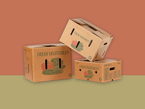 wax produce box packaging