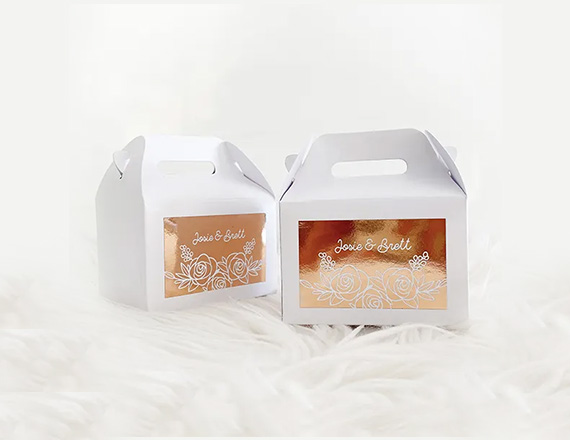 custom white gable packaging