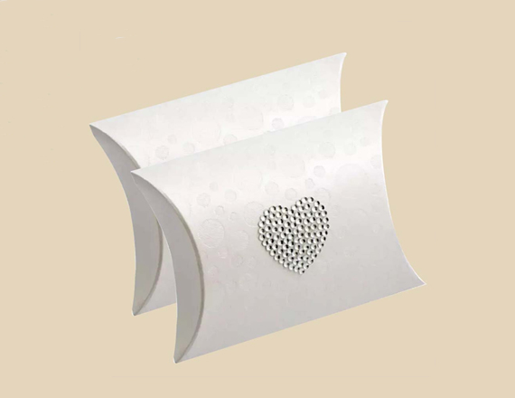 white pillow packaging