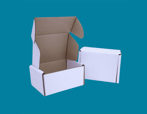 white shipping boxes