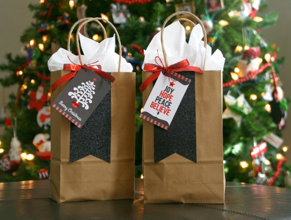 small christmas gift bags