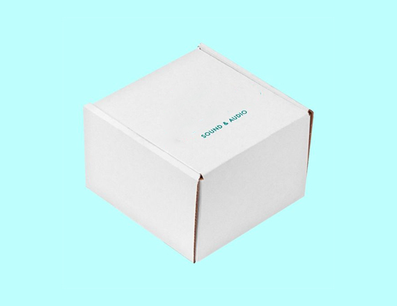 white corrugated box packaging