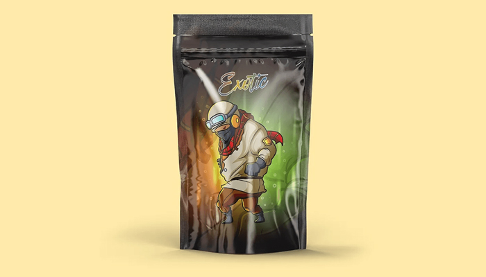 printed exotic mylar bags