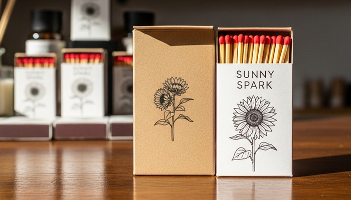 custom printed match boxes packaging