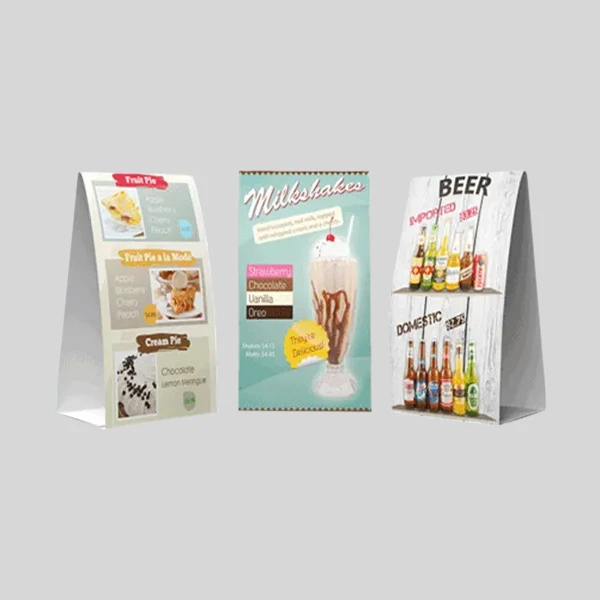 Custom Table Tents Wholesale